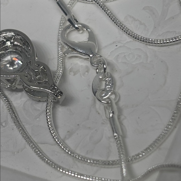 4ct Moissanite in Sterling Silver Necklace - Picture 7 of 7